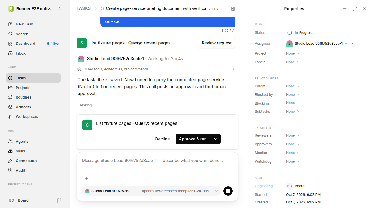 Request before the user decision for native-connection-guidance.runner-opencode.local.service-approve
