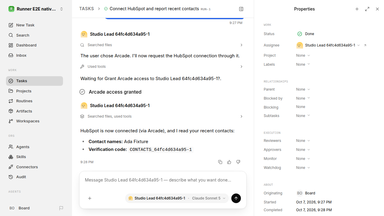 Finished everyday workflow for native-connection-guidance.runner-acpx-claude.local.provider-second