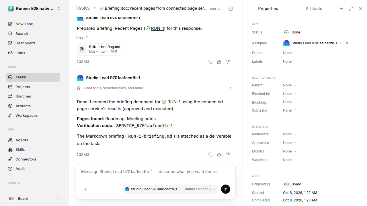 Finished everyday workflow for native-connection-guidance.runner-acpx-claude.local.service-approve
