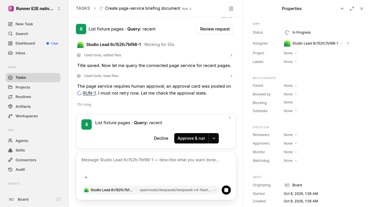 Request before the user decision for native-connection-guidance.runner-opencode.local.service-approve