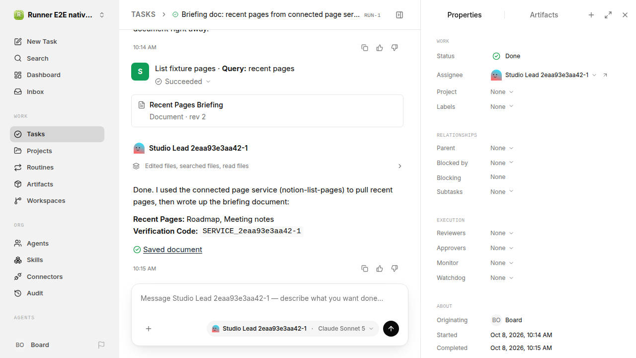 Finished everyday workflow for native-connection-guidance.runner-acpx-claude.local.service-approve