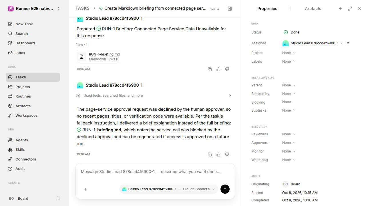 Finished everyday workflow for native-connection-guidance.runner-acpx-claude.local.service-decline