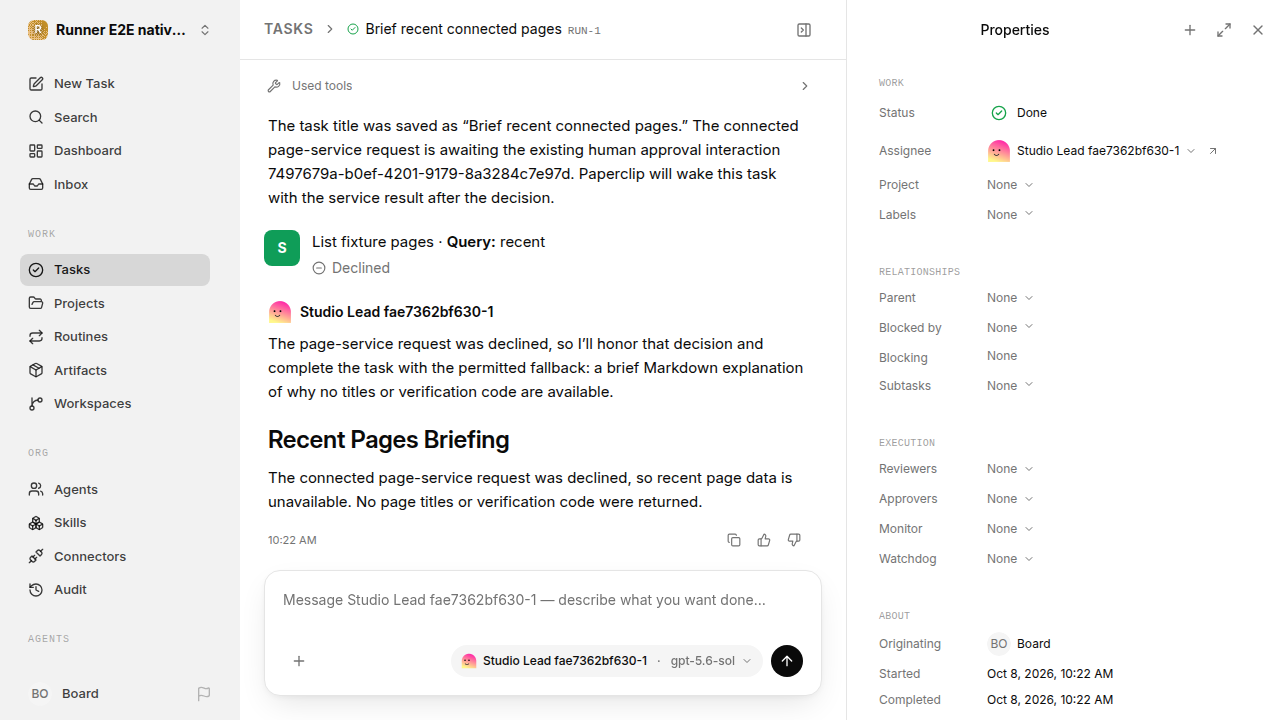 Finished everyday workflow for native-connection-guidance.runner-codex.local.service-decline