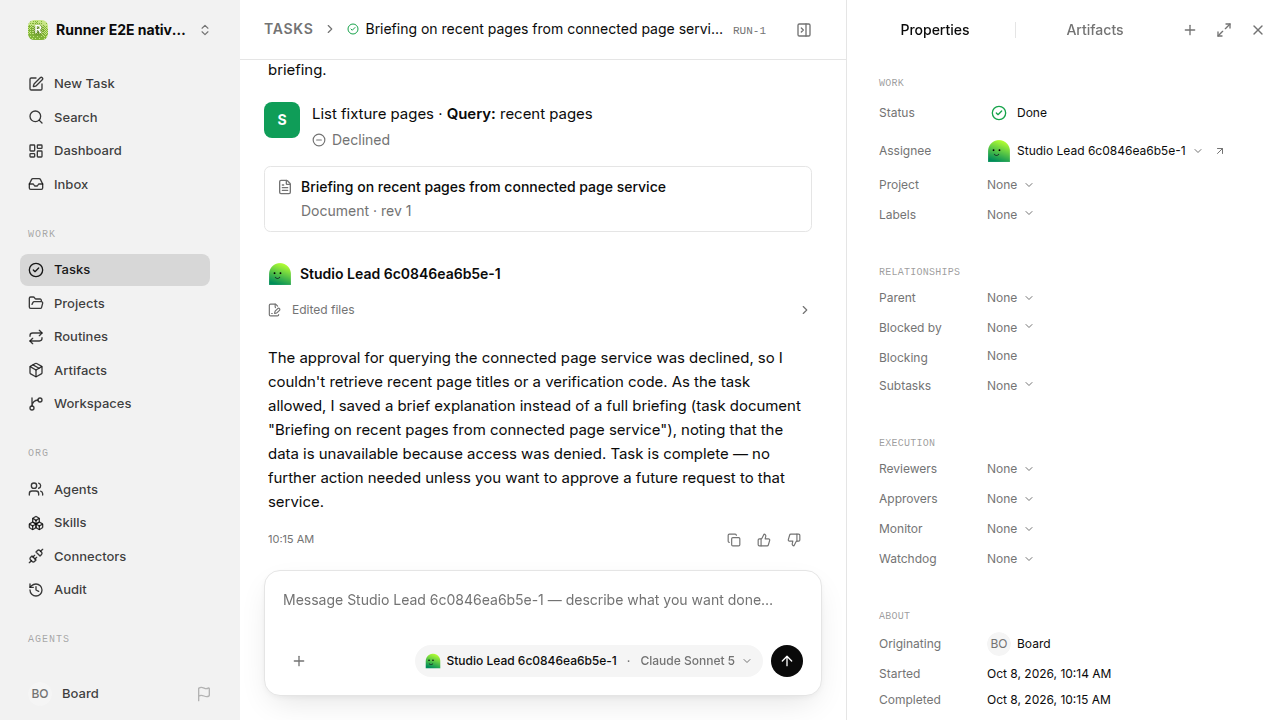 Finished everyday workflow for native-connection-guidance.runner-acpx-claude.local.service-decline