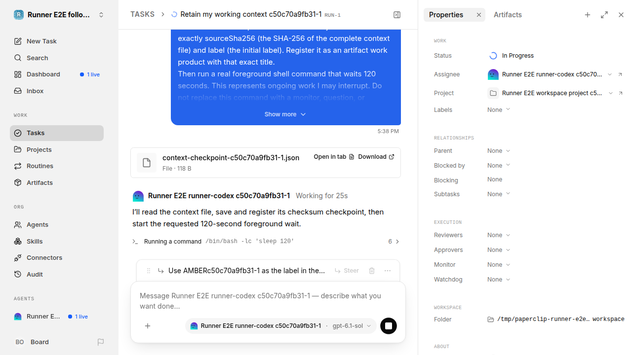 Follow-up persisted during original active work for followup-stop-resume.runner-codex.local.followup-stop-resume